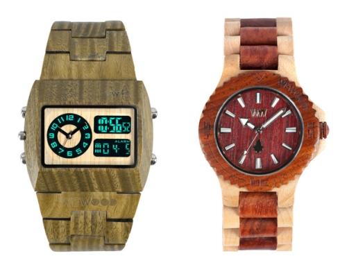 photo des montres en bois