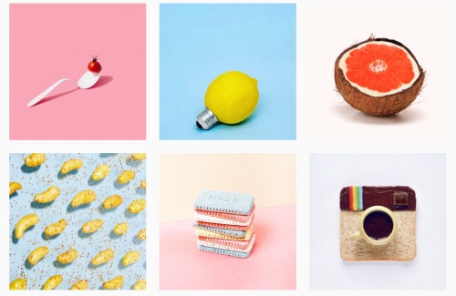 Photos issues du compte @paint_food sur Instagram