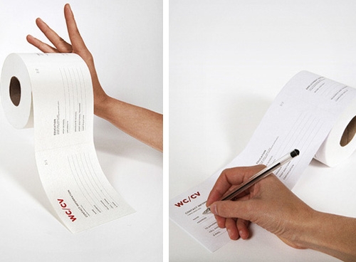 photo : papier WC CV