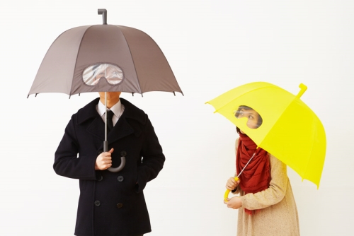 photo du parapluie à lunettes en action