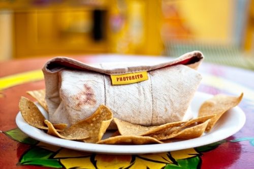 photo : le Photorito en mode burrito !