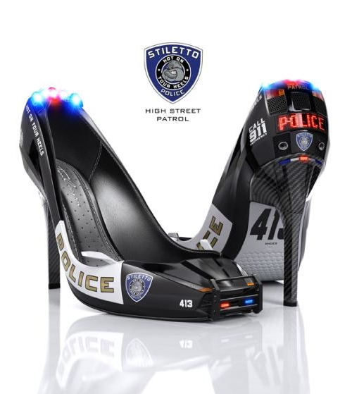 chaussures de Police en hauts talons