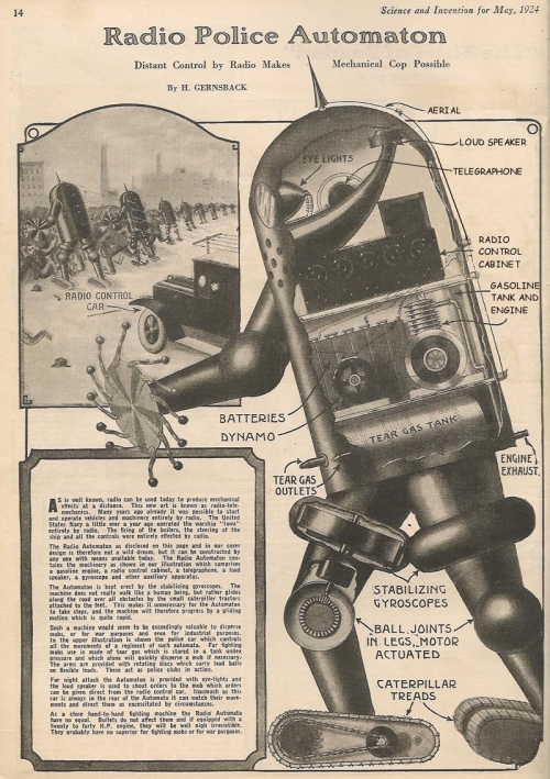 image : policier mécanique en 1924