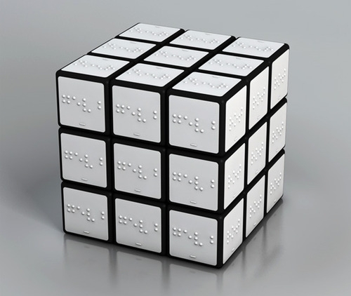 photo Rubik's Cube en braille