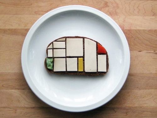 photo du sandwich façon Mondrian par Brittany Powell