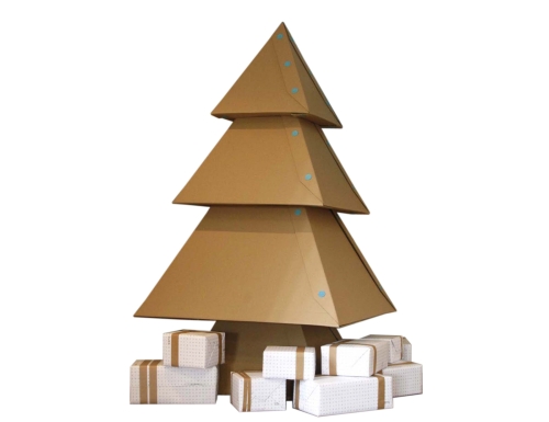 photo du sapin en carton