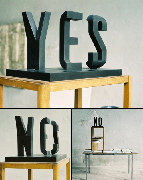 photo de la sculpture Yes/No