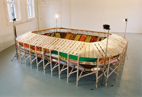 photo du stade en fruits Football Stadium