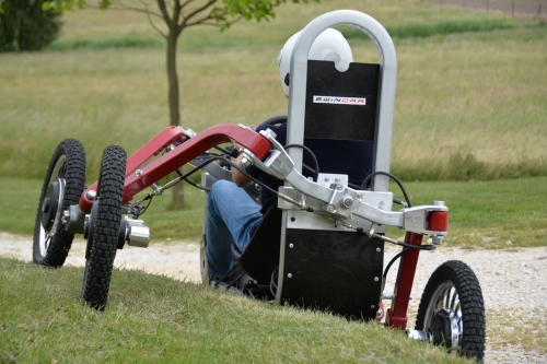 La Swincar en actionsur un talus