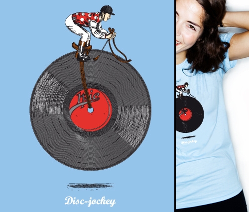 photo du T-shirt disc-jockey