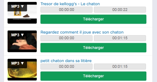 Téléchargez les MP4 sur YouTube
