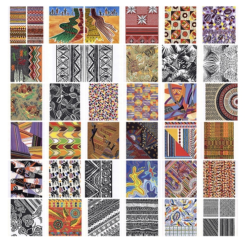 les textures et motifs d'Afrique