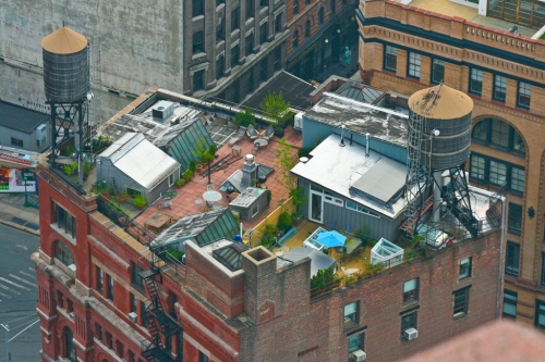 photo de vue sur un toit de New York