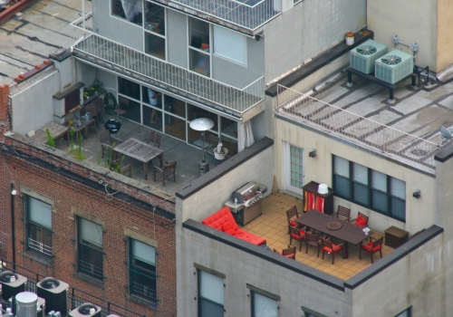 photo de vue sur un toit de New York