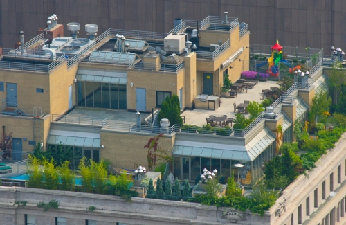 photo de vue sur un toit de New York