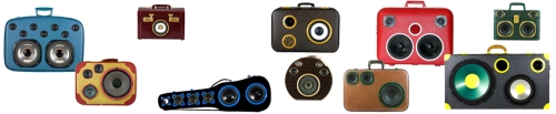 Photos des valises musicales BoomBox