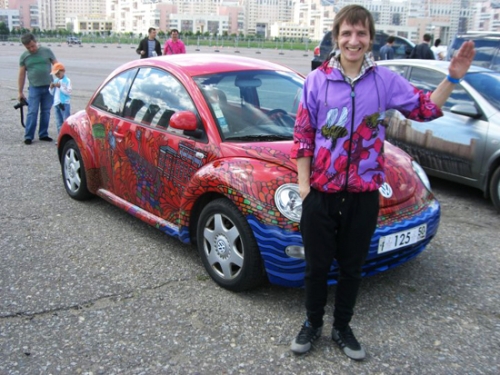 photo : carrosserie de la VW Beetle aerography