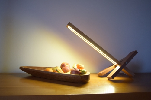Lampe en bois WoodLamp design par Deny Mollard