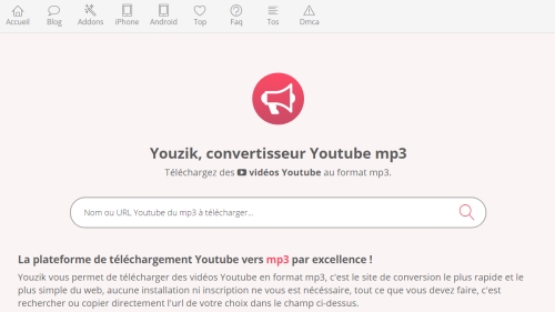 Vidéo Youtube convertie en mp3 simplement